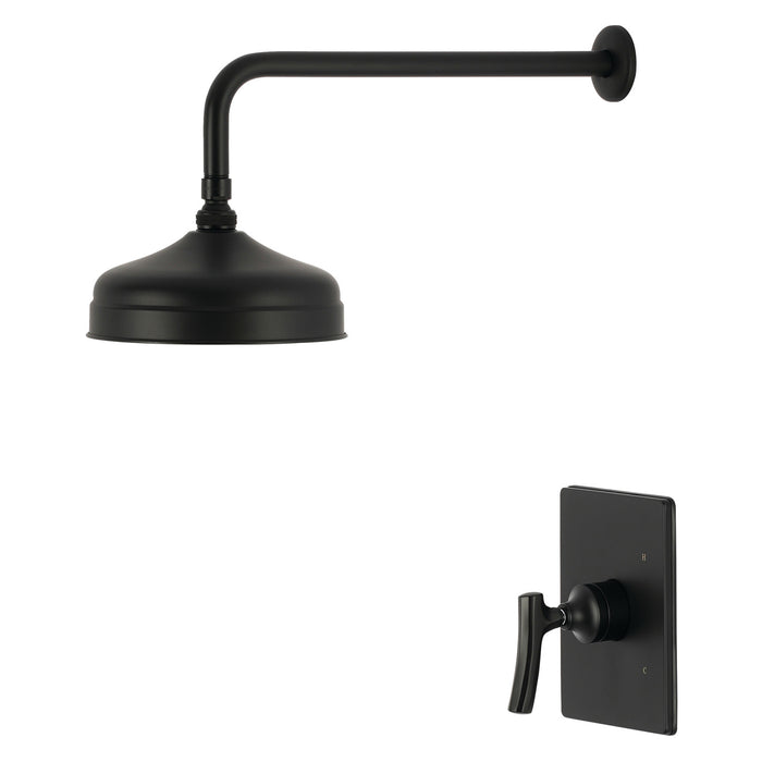 Kingston Hallerbos KB6340TKLSO Single-Handle Pressure Balanced Shower Faucet, Matte Black