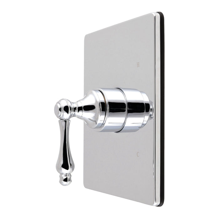 Kingston Revival KB6341ALE Single-Handle Pressure Balanced Tub and Shower Faucet Valve and Trim Kit, Polished Chrome (Valve Included)