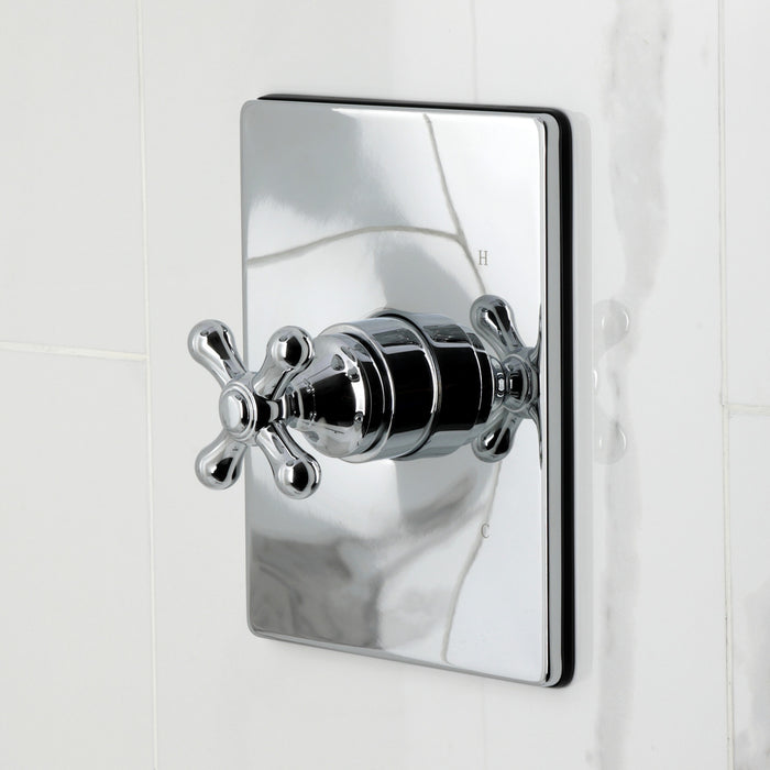 Kingston Tulare KB6341AXTO - Restoration Single-Handle Pressure Balanced Tub Faucet, Polished Chrome
