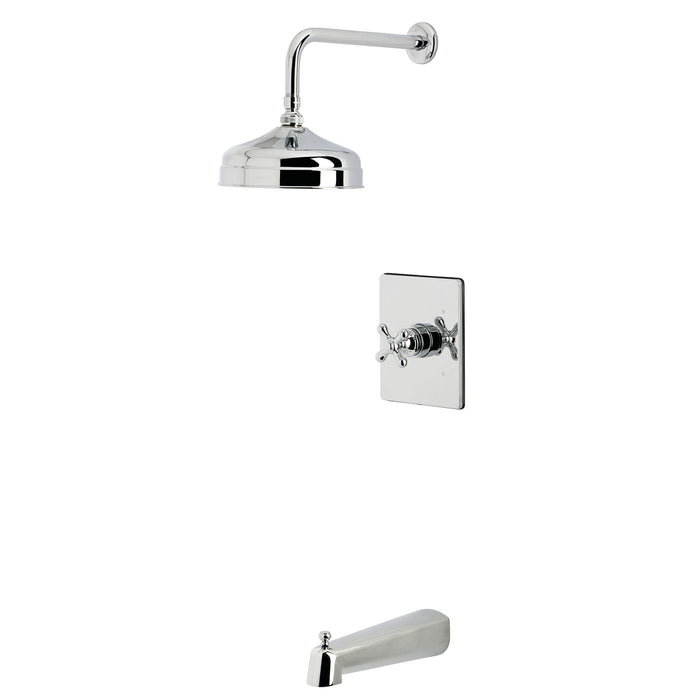Kingston Tulare KB6341AX - Revival Single-Handle Pressure Balanced Tub and Shower Faucet, Polished Chrome