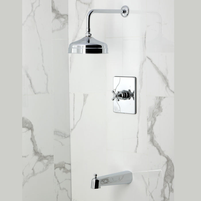 Kingston Tulare KB6341BX - Metropolitan Single-Handle Pressure Balanced Tub and Shower Faucet, Polished Chrome