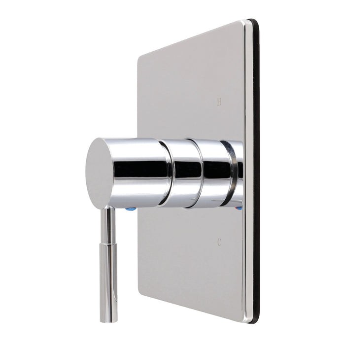 Kingston Concord KB6341DLE Single-Handle Pressure Balanced Tub and Shower Faucet Valve and Trim Kit, Polished Chrome (Valve Included)