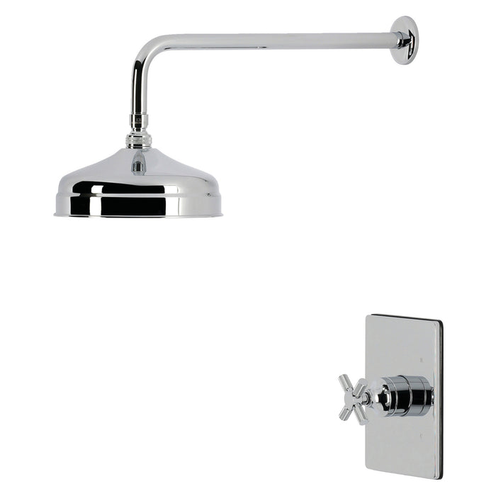 Kingston Convergent KB6341KNXSO Knurled Single-Handle Pressure Balanced Shower Faucet, Polished Chrome