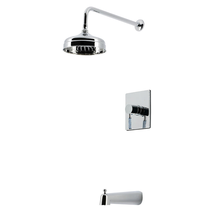 Kingston Verona KB6341KPS Single-Handle Pressure Balanced Tub and Shower Faucet, Polished Chrome