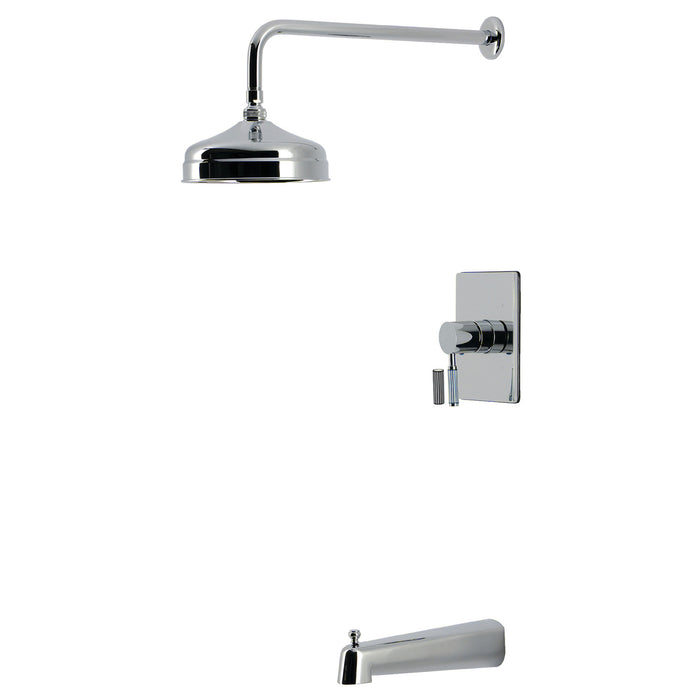 Kingston Verona KB6341KPS Single-Handle Pressure Balanced Tub and Shower Faucet, Polished Chrome