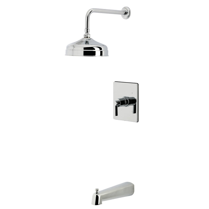 Kingston Sona KB6341NDL - NuvoFusion Single-Handle Pressure Balanced Tub and Shower Faucet, Polished Chrome