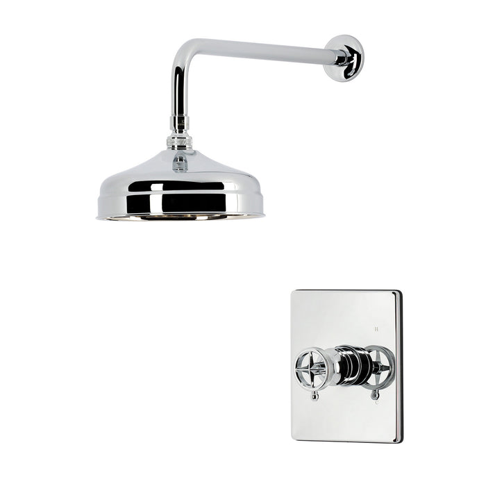 Kingston Levante KB6341RNKSO Knurled Single-Handle Pressure Balanced Shower Faucet, Polished Chrome