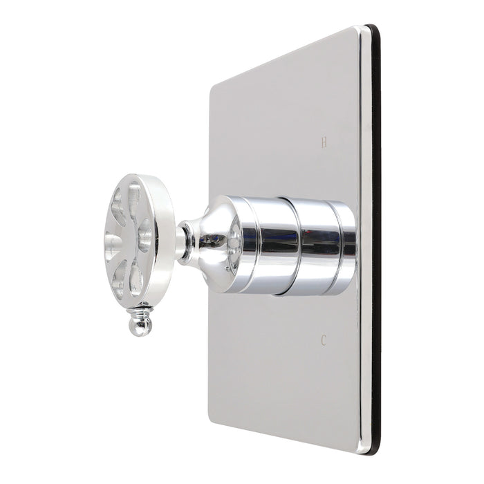Kingston Belknap KB6341RXE Single-Handle Pressure Balanced Tub and Shower Faucet Valve and Trim Kit, Polished Chrome (Valve Included)