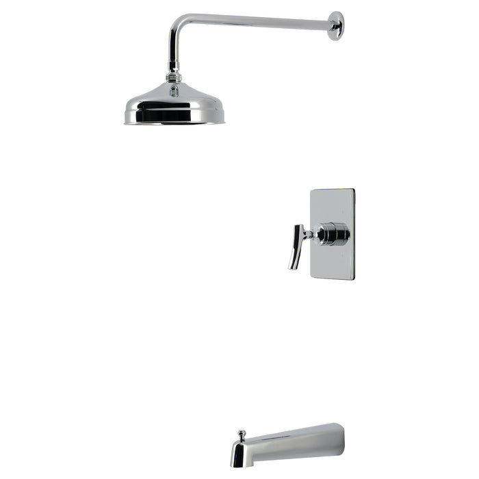 Kingston Hallerbos KB6341TKL Single-Handle Pressure Balanced Tub and Shower Faucet, Polished Chrome