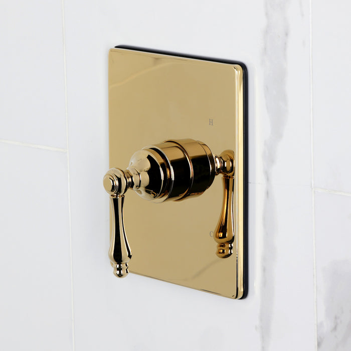 Kingston Tulare KB6342ALTO - Restoration Single-Handle Pressure Balanced Tub Faucet, Polished Brass
