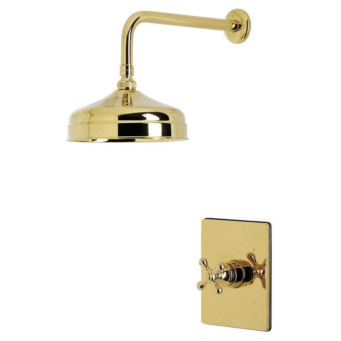 Kingston Restoration KB6342AXSO Single-Handle Pressure Balanced Shower Faucet, Polished Brass