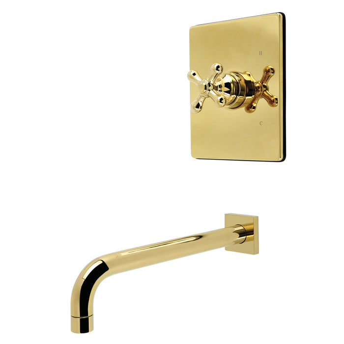 Kingston Tulare KB6342AXTO - Restoration Single-Handle Pressure Balanced Tub Faucet, Polished Brass