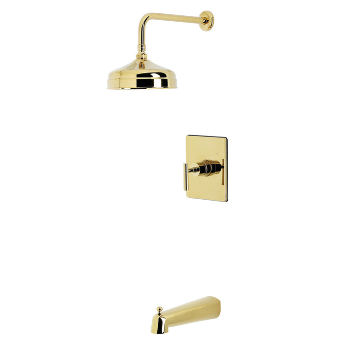 Kingston Sona KB6342CML - Manhattan Single-Handle Pressure Balanced Tub and Shower Faucet, Polished Brass