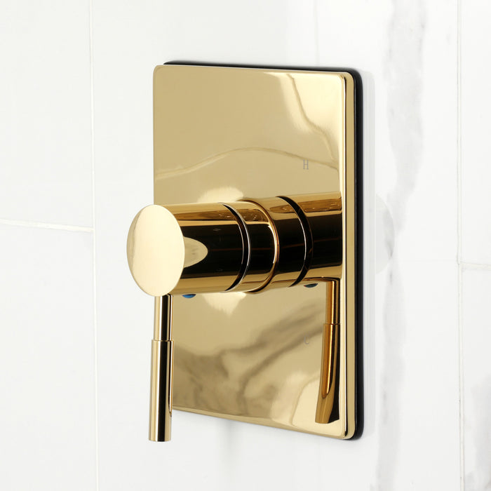 Kingston Sona KB6342DL - Concord Single-Handle Pressure Balanced Tub and Shower Faucet, Polished Brass