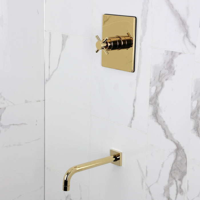 Kingston Sona KB6342DXTO - Concord Single-Handle Pressure Balanced Tub Faucet, Polished Brass