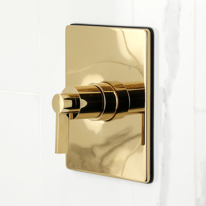 Kingston Sona KB6342NDL - NuvoFusion Single-Handle Pressure Balanced Tub and Shower Faucet, Polished Brass