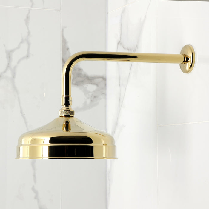 Kingston Tulare KB6342PL - Demure Single-Handle Pressure Balanced Tub and Shower Faucet, Polished Brass