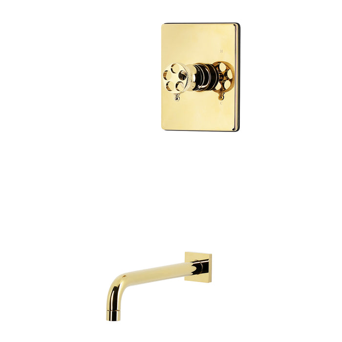 Kingston Webb KB6342RKXTO Single-Handle Pressure Balanced Tub Faucet, Polished Brass