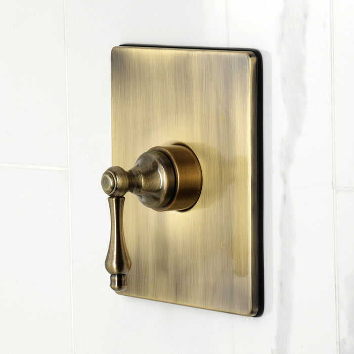 Kingston Tulare KB6343AL - Revival Single-Handle Pressure Balanced Tub and Shower Faucet, Antique Brass