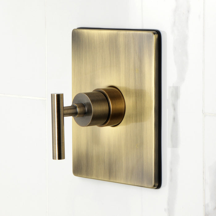 Kingston Sona KB6343CML - Manhattan Single-Handle Pressure Balanced Tub and Shower Faucet, Antique Brass