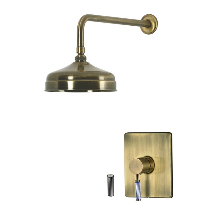 Kingston Verona KB6343KPSSO Single-Handle Pressure Balanced Shower Faucet, Antique Brass