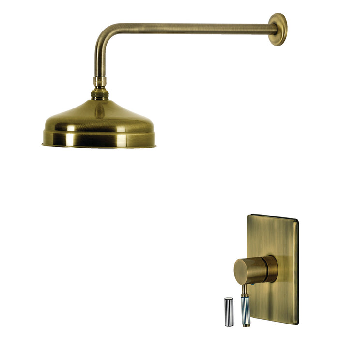 Kingston Verona KB6343KPSSO Single-Handle Pressure Balanced Shower Faucet, Antique Brass