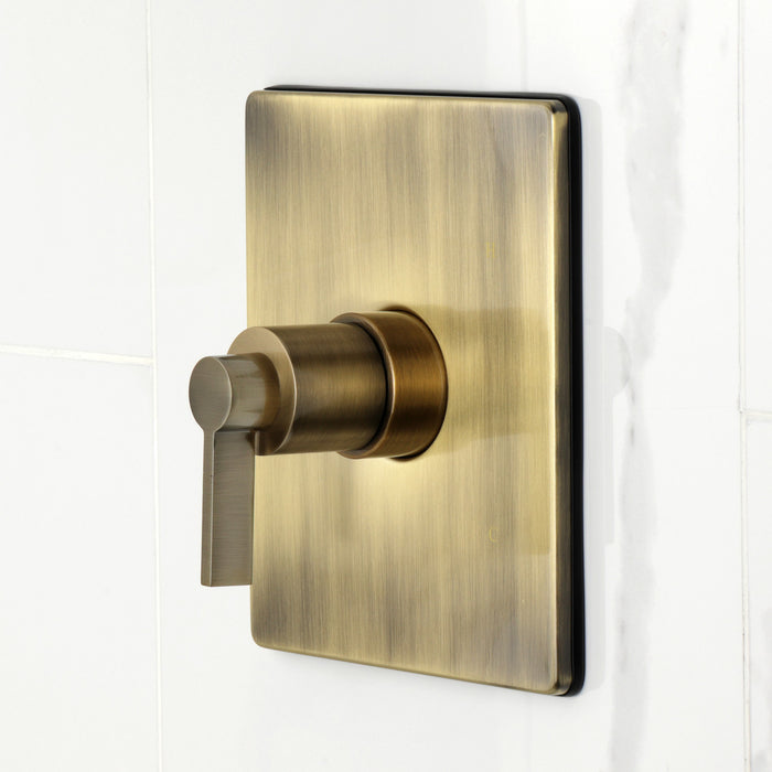 Kingston Sona KB6343NDL - NuvoFusion Single-Handle Pressure Balanced Tub and Shower Faucet, Antique Brass