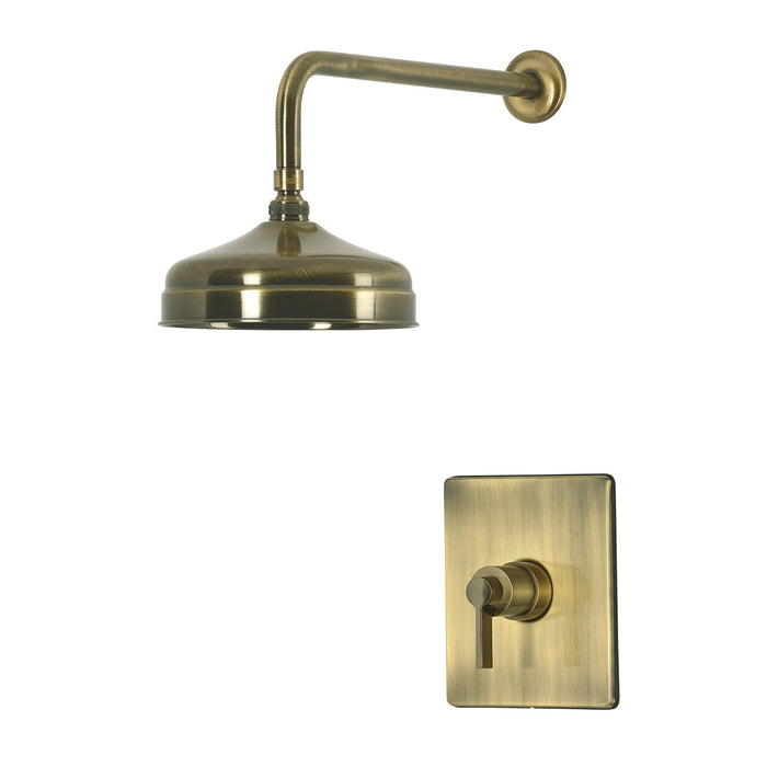 Kingston NuvoFusion KB6343NDLSO Single-Handle Pressure Balanced Shower Faucet, Antique Brass