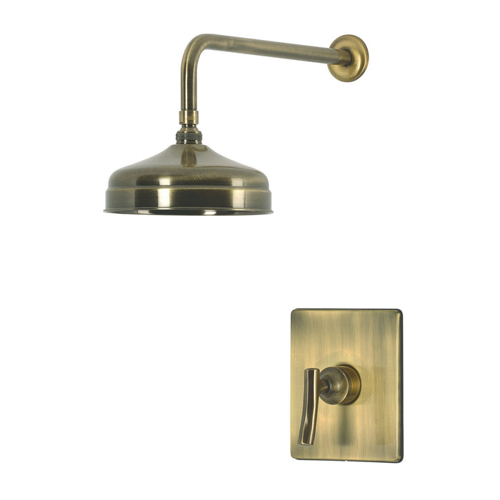 Kingston Hallerbos KB6343TKLSO Single-Handle Pressure Balanced Shower Faucet, Antique Brass