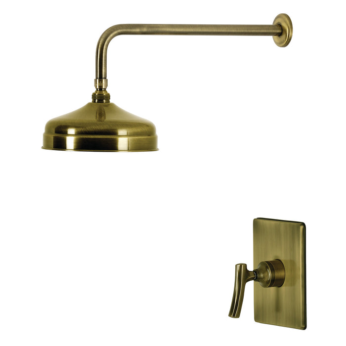 Kingston Hallerbos KB6343TKLSO Single-Handle Pressure Balanced Shower Faucet, Antique Brass