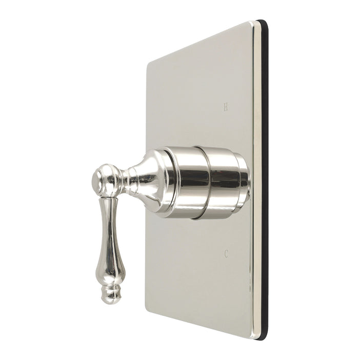 Kingston Revival KB6346ALE Single-Handle Pressure Balanced Shower Valve Trim Kit, Polished Nickel