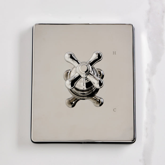 Kingston Tulare KB6346AX - Revival Single-Handle Pressure Balanced Tub and Shower Faucet, Polished Nickel