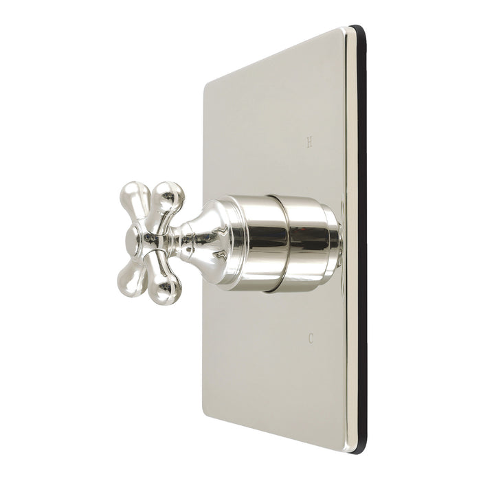 Kingston Revival KB6346AXE Single-Handle Pressure Balanced Shower Valve Trim Kit, Polished Nickel