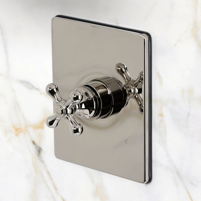 Kingston Restoration KB6346AXSO Single-Handle Pressure Balanced Shower Faucet, Polished Nickel