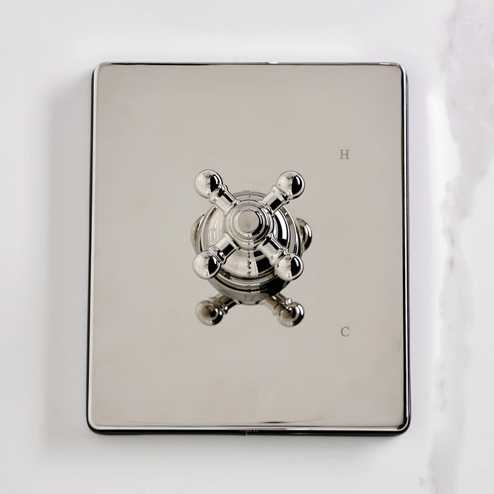 Kingston Tulare KB6346BX - Metropolitan Single-Handle Pressure Balanced Tub and Shower Faucet, Polished Nickel