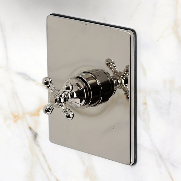 Kingston Metropolitan KB6346BXSO Single-Handle Pressure Balanced Shower Faucet, Polished Nickel