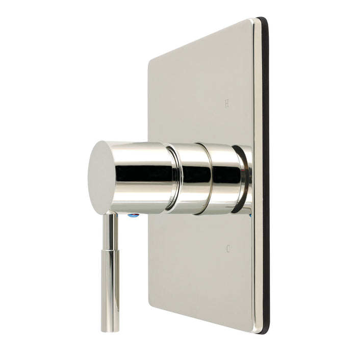 Kingston Concord KB6346DLE Single-Handle Pressure Balanced Shower Valve Trim Kit, Polished Nickel
