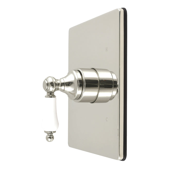 Kingston Demure KB6346PLE Single-Handle Pressure Balanced Shower Valve Trim Kit, Polished Nickel