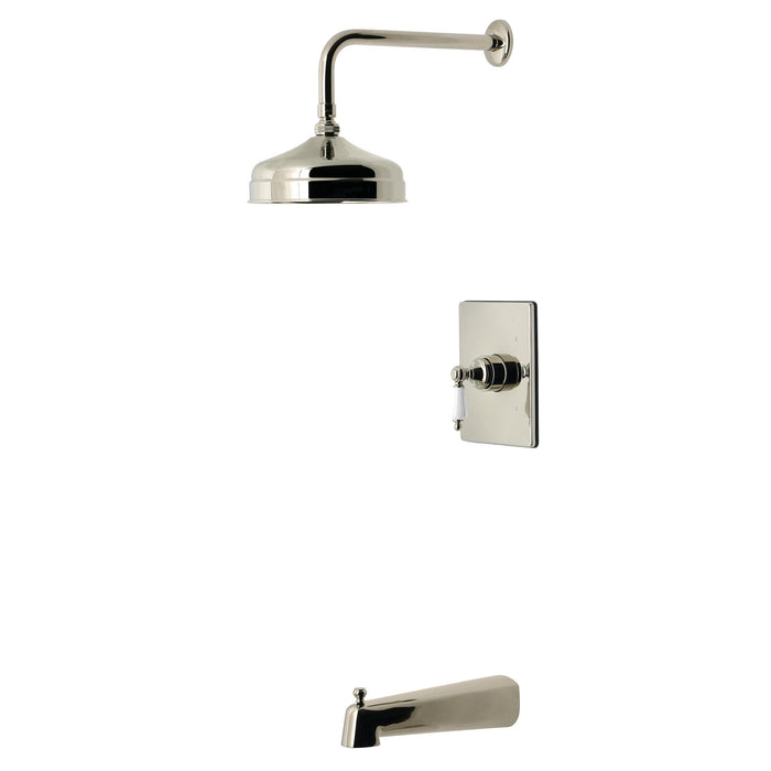 Kingston Tulare KB6346PL - Demure Single-Handle Pressure Balanced Tub and Shower Faucet, Polished Nickel