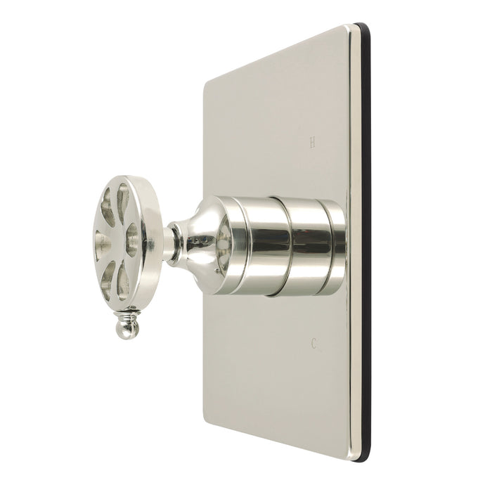 Kingston Belknap KB6346RXE Single-Handle Pressure Balanced Shower Valve Trim Kit, Polished Nickel