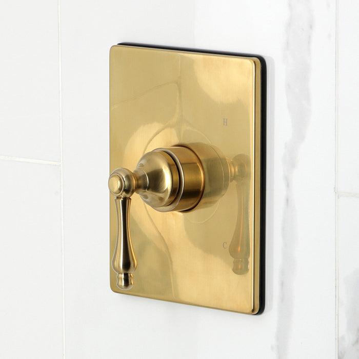 Kingston Tulare KB6347ALTO - Restoration Single-Handle Pressure Balanced Tub Faucet, Brushed Brass