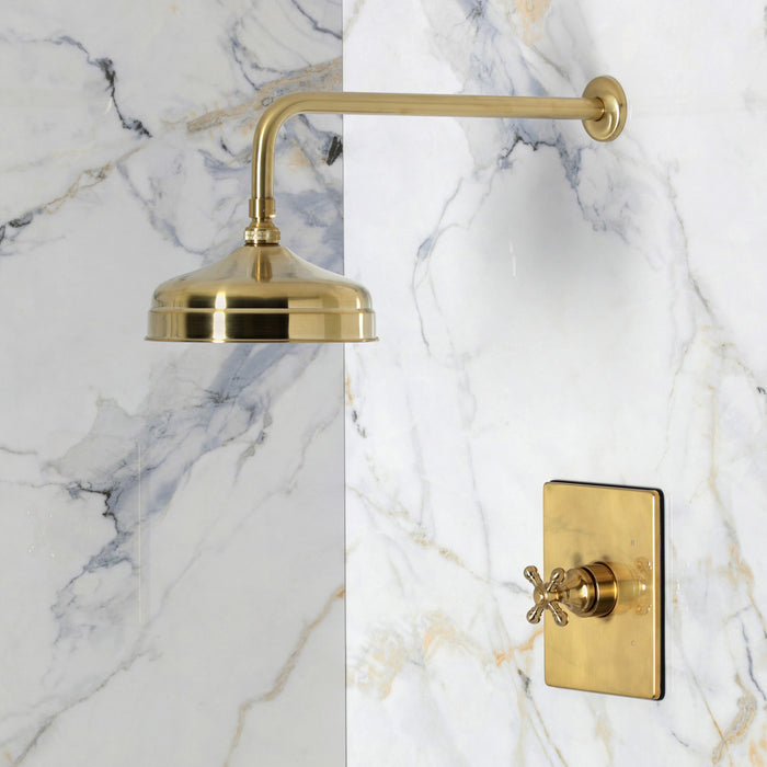 Kingston Metropolitan KB6347BXSO Single-Handle Pressure Balanced Shower Faucet, Brushed Brass