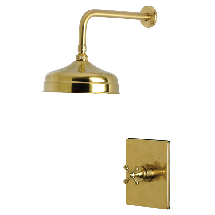 Kingston Metropolitan KB6347BXSO Single-Handle Pressure Balanced Shower Faucet, Brushed Brass