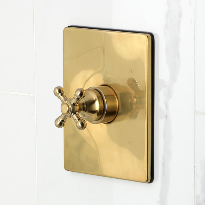 Kingston Tulare KB6347BXTO - Metropolitan Single-Handle Pressure Balanced Tub Faucet, Brushed Brass