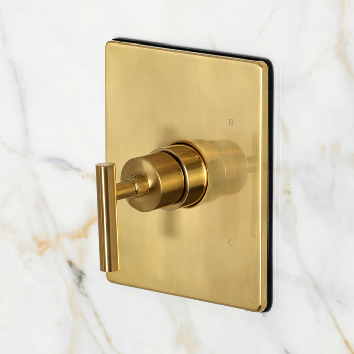 Kingston Manhattan KB6347CMLSO Single-Handle Pressure Balanced Shower Faucet, Brushed Brass