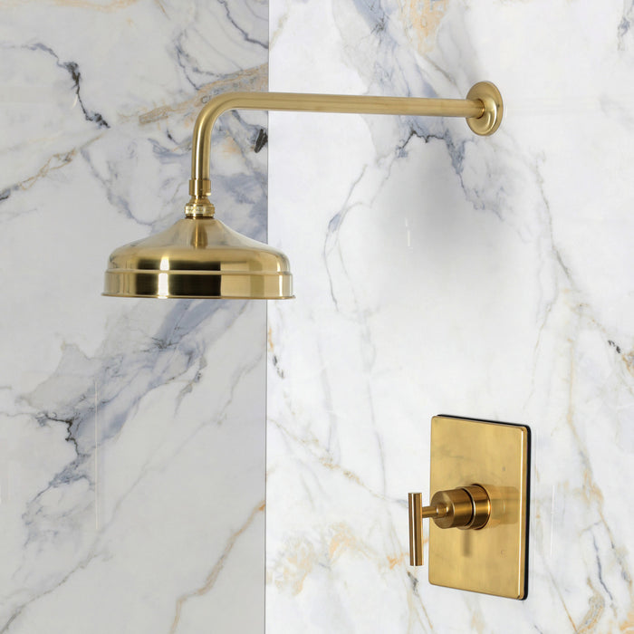 Kingston Manhattan KB6347CMLSO Single-Handle Pressure Balanced Shower Faucet, Brushed Brass