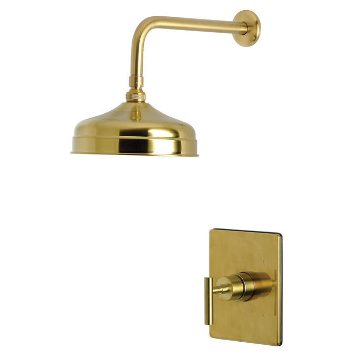 Kingston Manhattan KB6347CMLSO Single-Handle Pressure Balanced Shower Faucet, Brushed Brass
