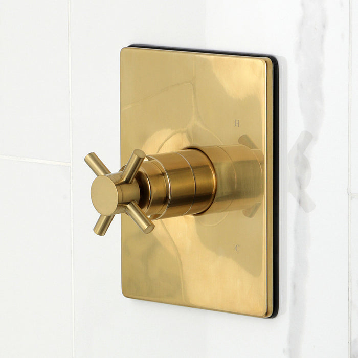 Kingston Sona KB6347DXTO - Concord Single-Handle Pressure Balanced Tub Faucet, Brushed Brass