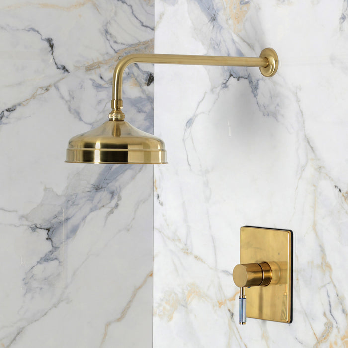 Kingston Verona KB6347KPSSO Single-Handle Pressure Balanced Shower Faucet, Brushed Brass