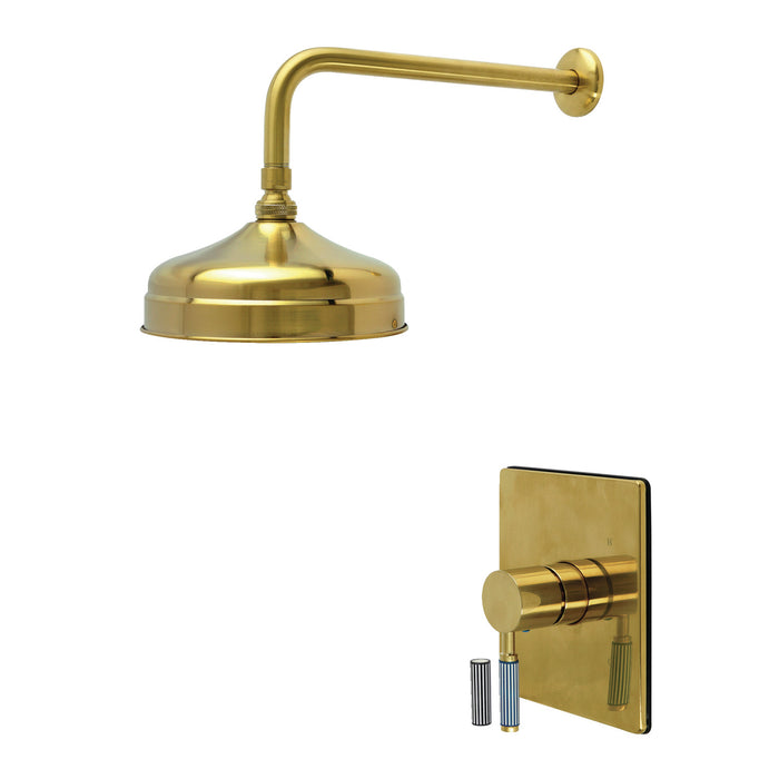 Kingston Verona KB6347KPSSO Single-Handle Pressure Balanced Shower Faucet, Brushed Brass